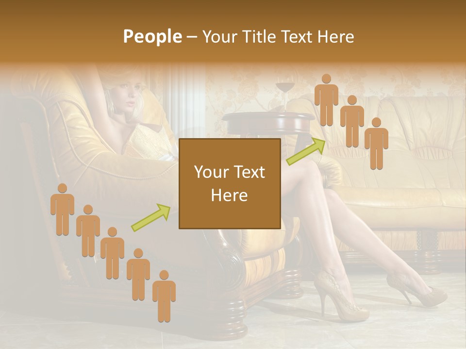 Naked Corselet Woman PowerPoint Template