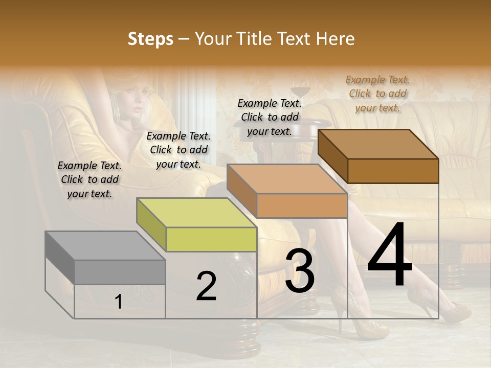 Naked Corselet Woman PowerPoint Template