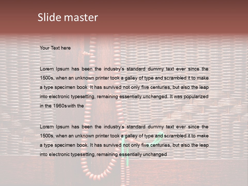 Handle Sufism Wardrobe PowerPoint Template