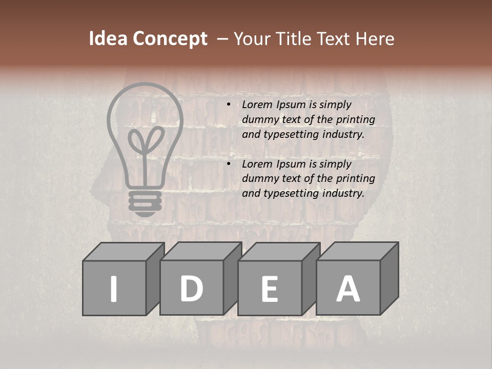 Head Problem Mind PowerPoint Template