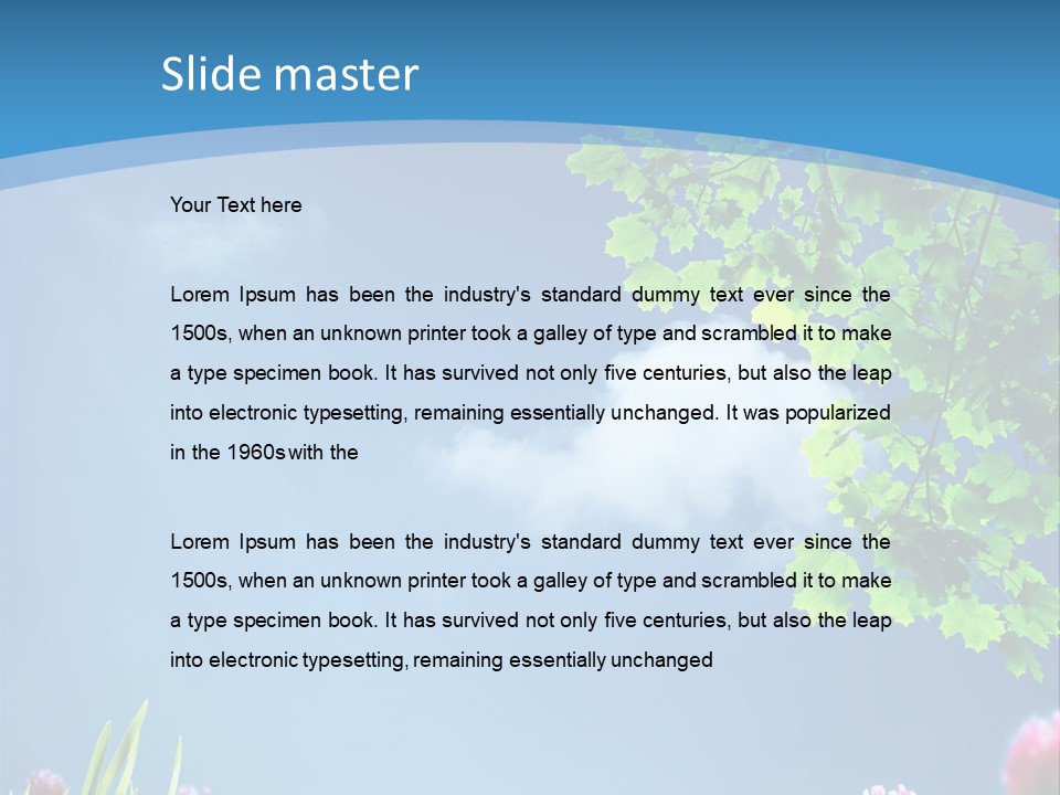 Sun Flower Lush PowerPoint Template