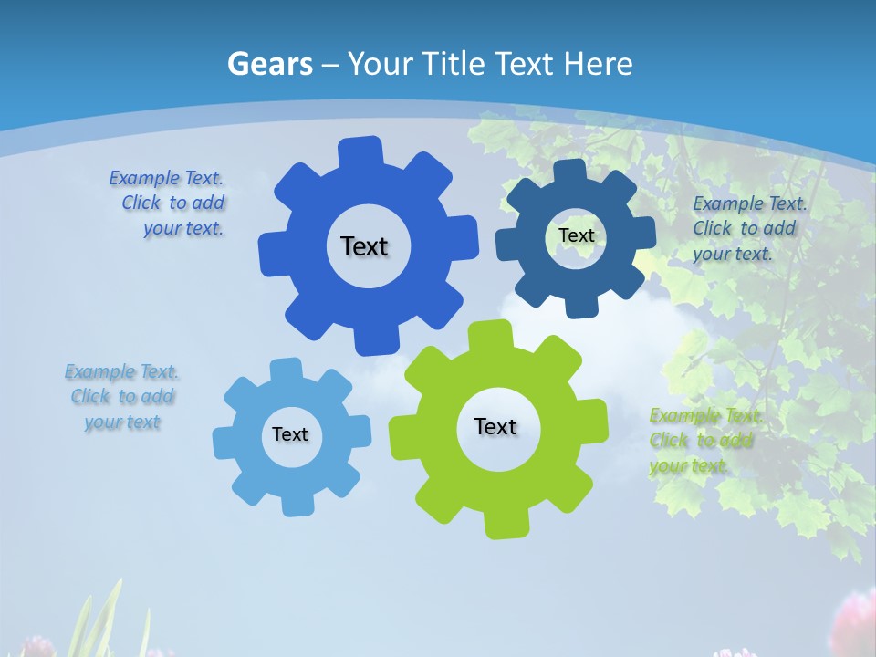 Sun Flower Lush PowerPoint Template