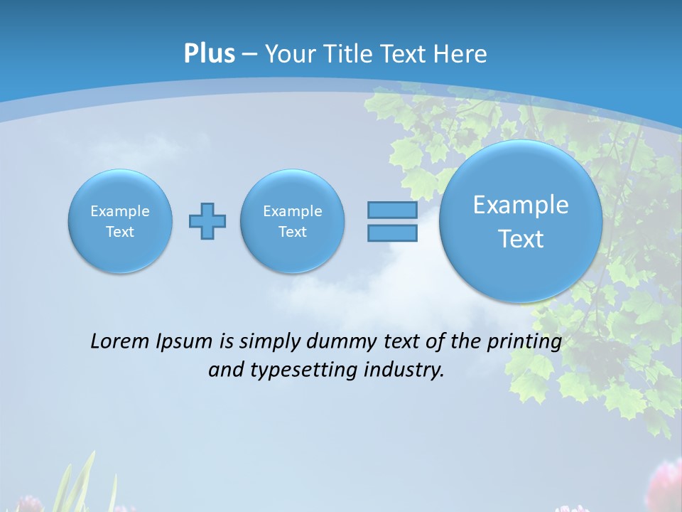 Sun Flower Lush PowerPoint Template