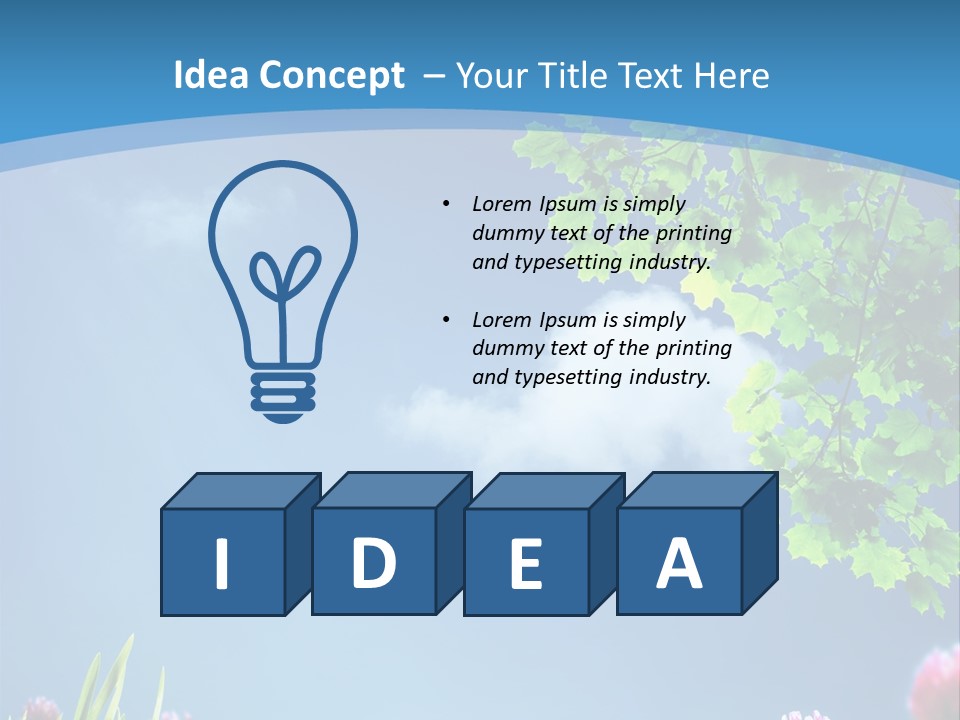 Sun Flower Lush PowerPoint Template