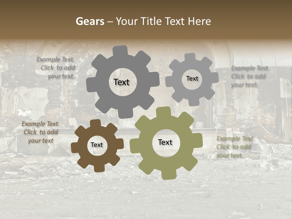 Decline Rotting History PowerPoint Template