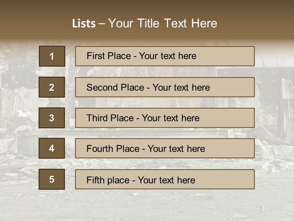 Decline Rotting History PowerPoint Template