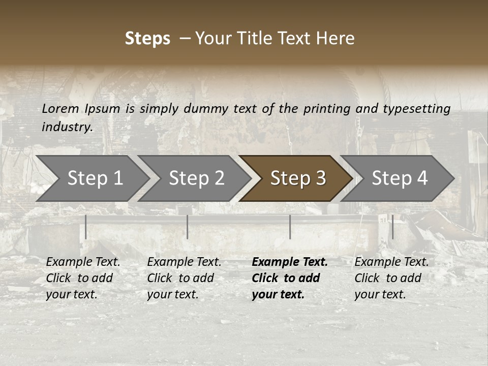 Decline Rotting History PowerPoint Template