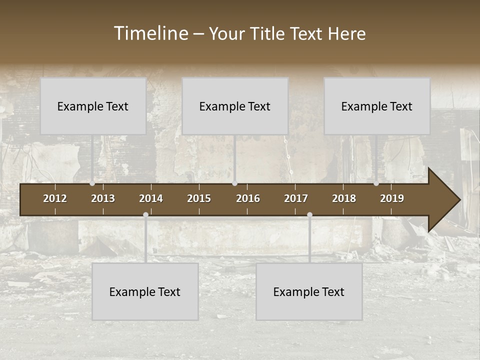 Decline Rotting History PowerPoint Template