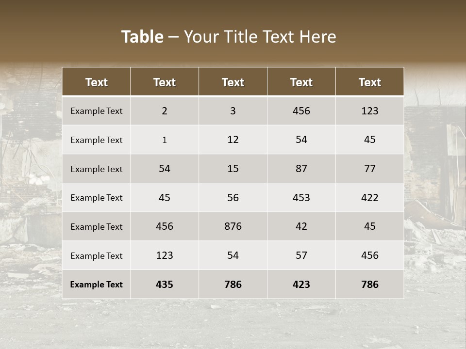 Decline Rotting History PowerPoint Template