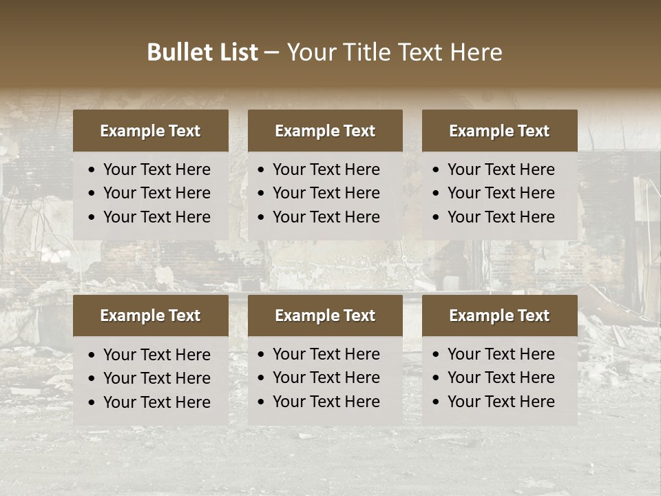 Decline Rotting History PowerPoint Template