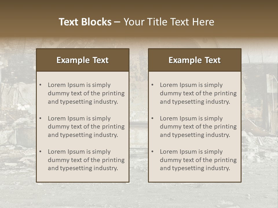 Decline Rotting History PowerPoint Template