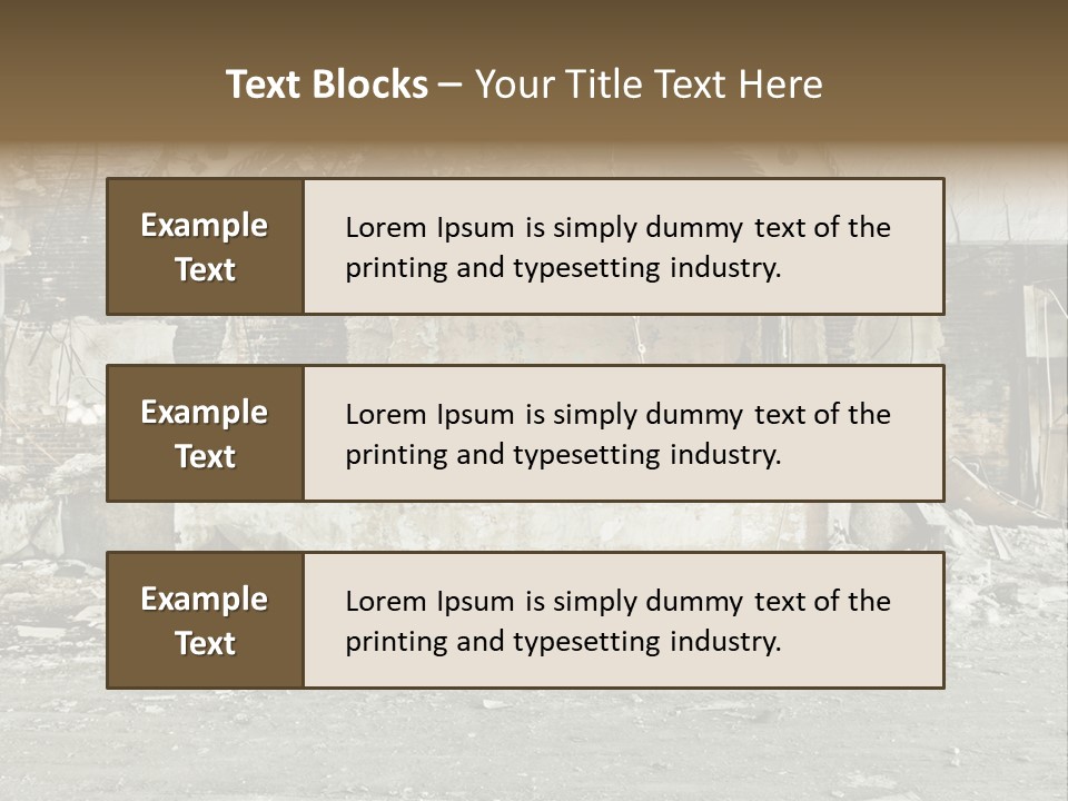 Decline Rotting History PowerPoint Template