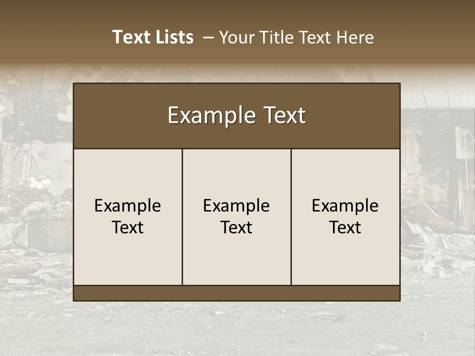 Decline Rotting History PowerPoint Template