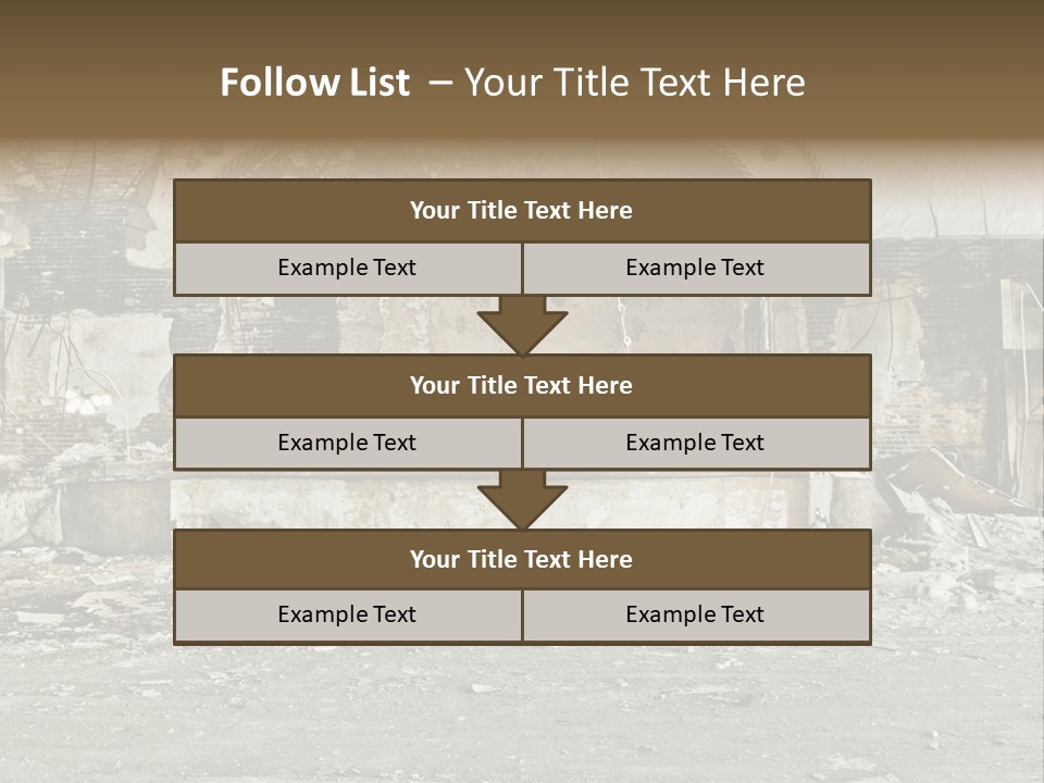 Decline Rotting History PowerPoint Template
