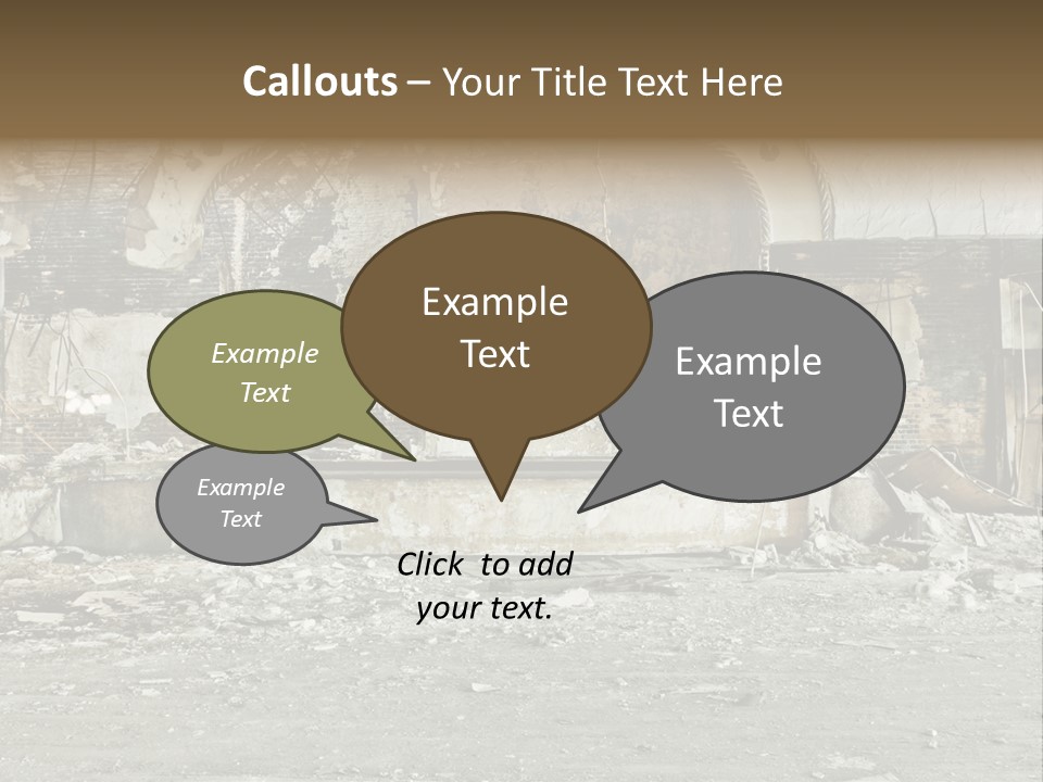 Decline Rotting History PowerPoint Template