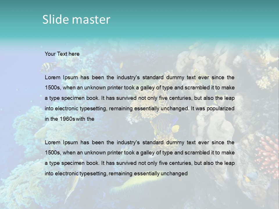 Alive Aquarium Underwater PowerPoint Template