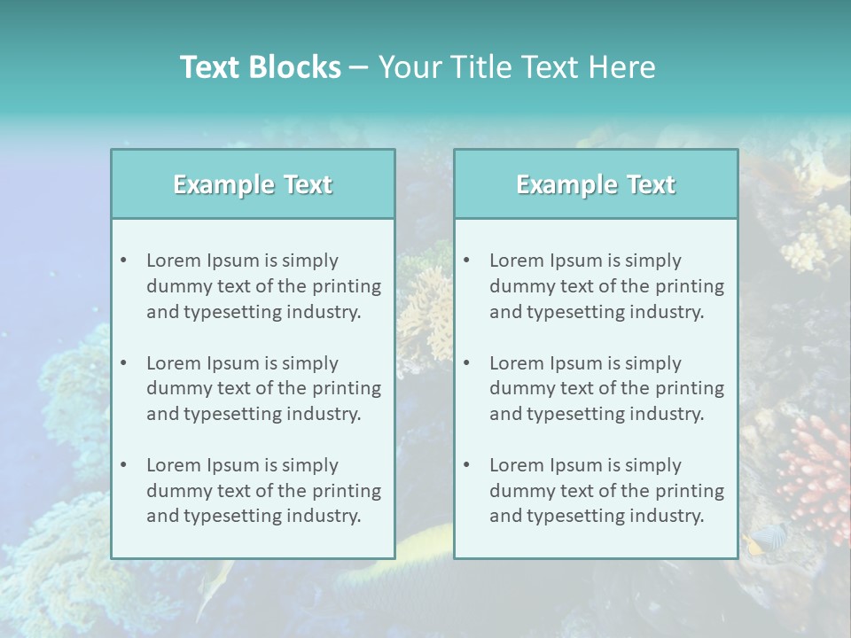 Alive Aquarium Underwater PowerPoint Template