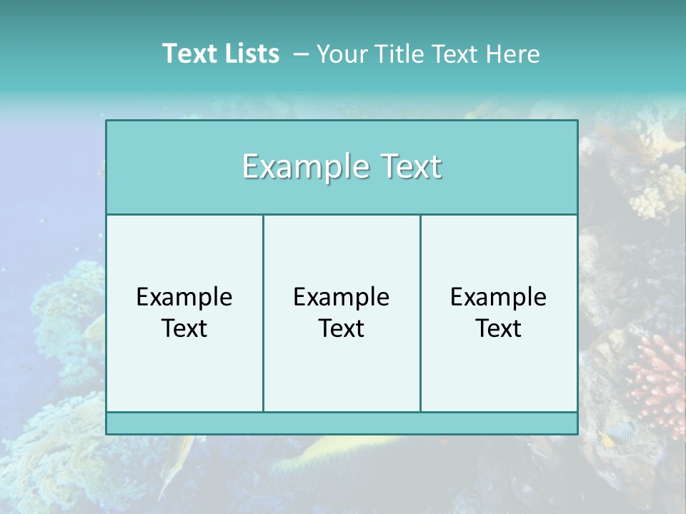 Alive Aquarium Underwater PowerPoint Template