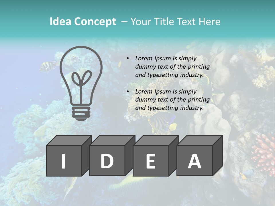 Alive Aquarium Underwater PowerPoint Template