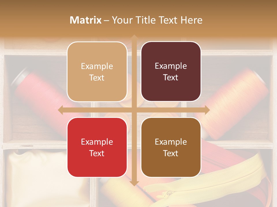 Yarn Needle String PowerPoint Template