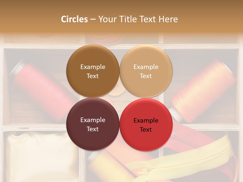 Yarn Needle String PowerPoint Template