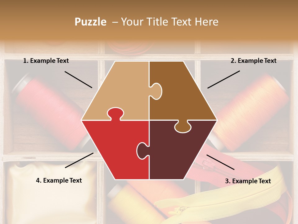 Yarn Needle String PowerPoint Template