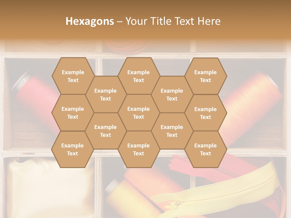 Yarn Needle String PowerPoint Template