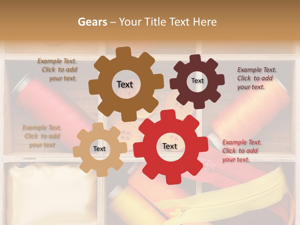 Yarn Needle String PowerPoint Template