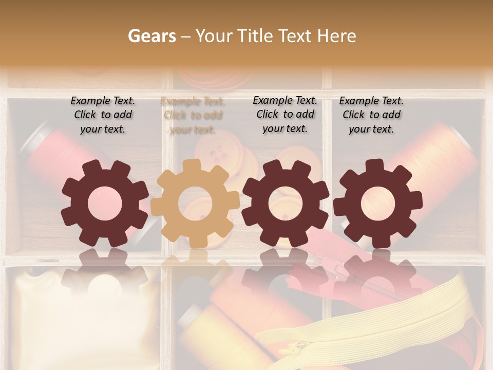 Yarn Needle String PowerPoint Template