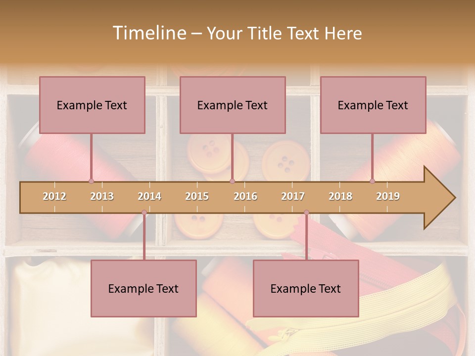 Yarn Needle String PowerPoint Template
