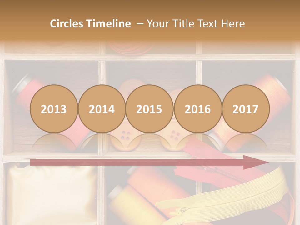 Yarn Needle String PowerPoint Template