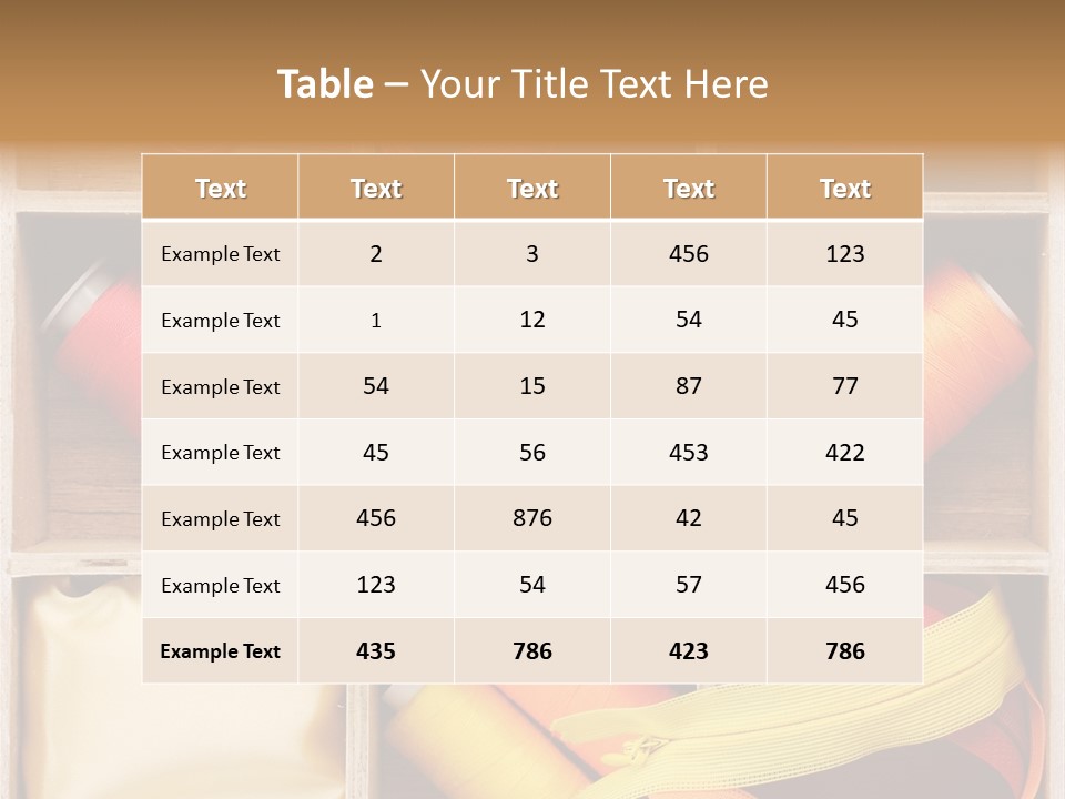 Yarn Needle String PowerPoint Template