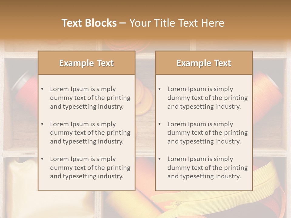 Yarn Needle String PowerPoint Template