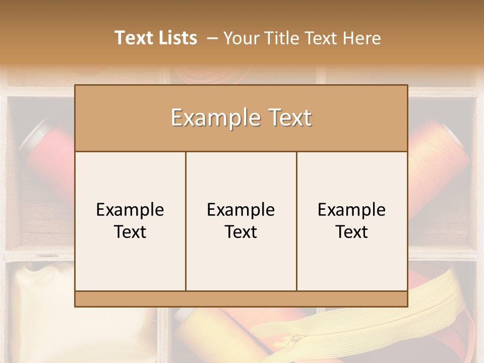 Yarn Needle String PowerPoint Template