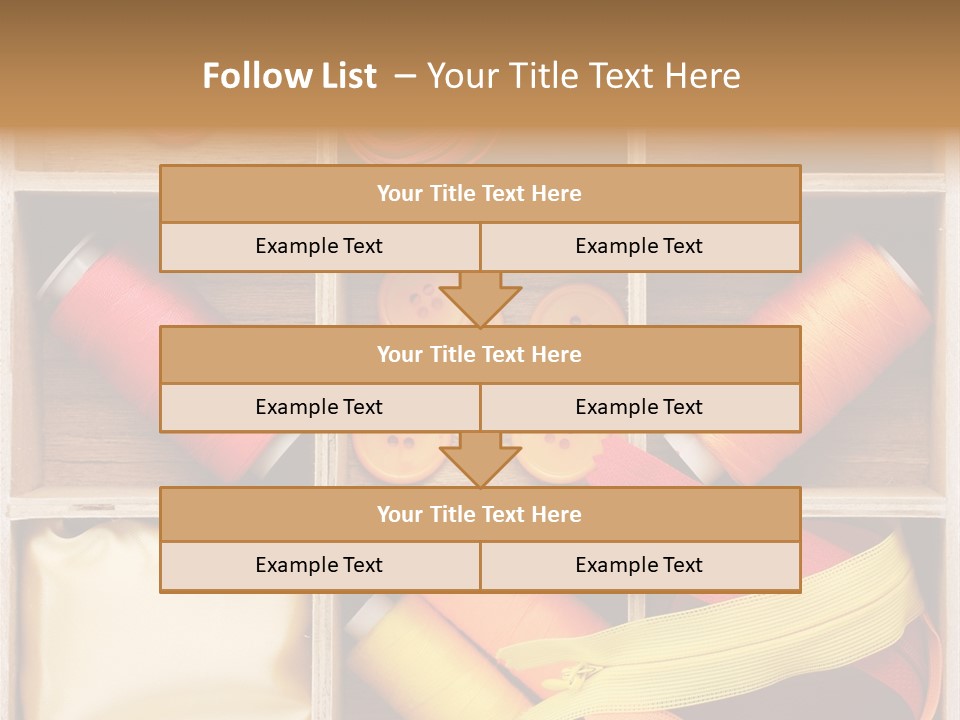 Yarn Needle String PowerPoint Template