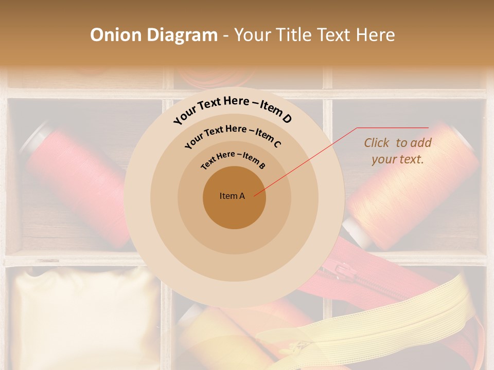 Yarn Needle String PowerPoint Template