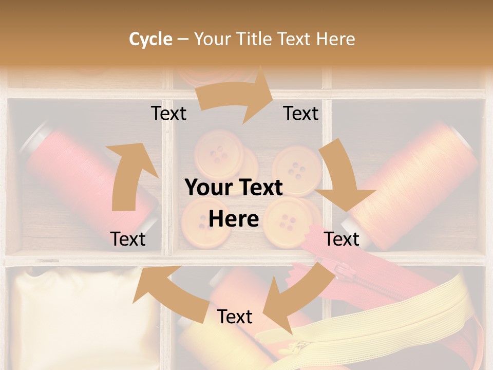 Yarn Needle String PowerPoint Template