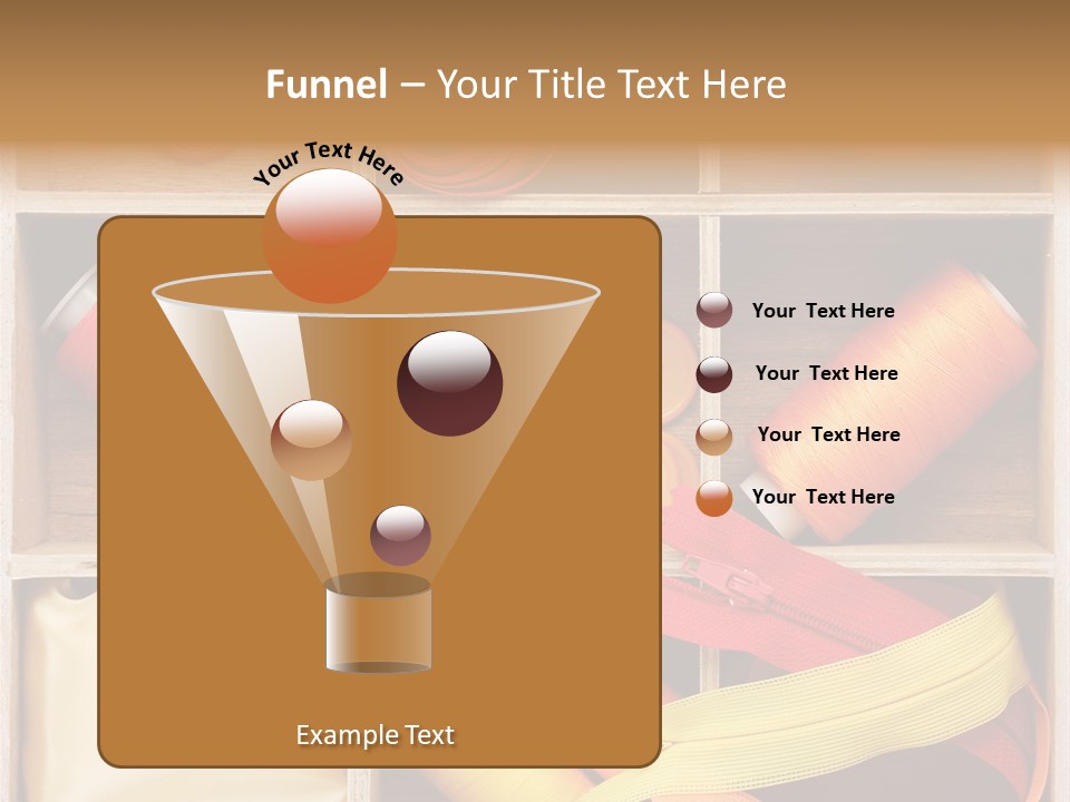 Yarn Needle String PowerPoint Template