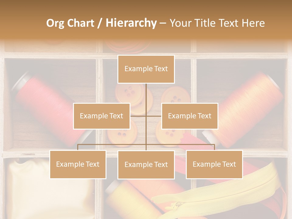 Yarn Needle String PowerPoint Template