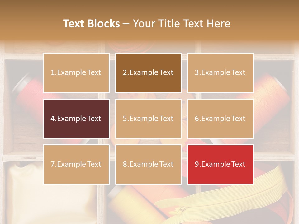 Yarn Needle String PowerPoint Template