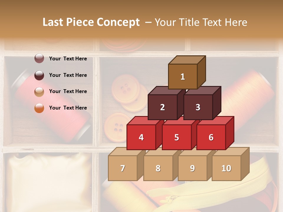 Yarn Needle String PowerPoint Template