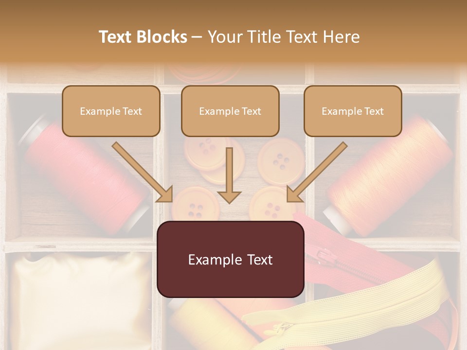 Yarn Needle String PowerPoint Template
