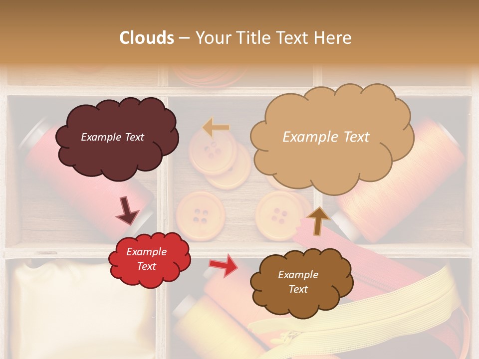 Yarn Needle String PowerPoint Template