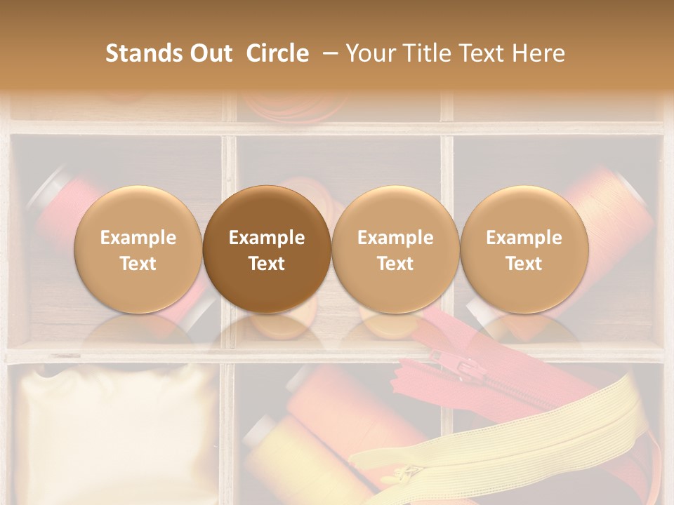 Yarn Needle String PowerPoint Template