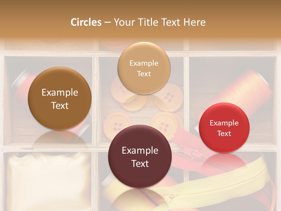 Yarn Needle String PowerPoint Template