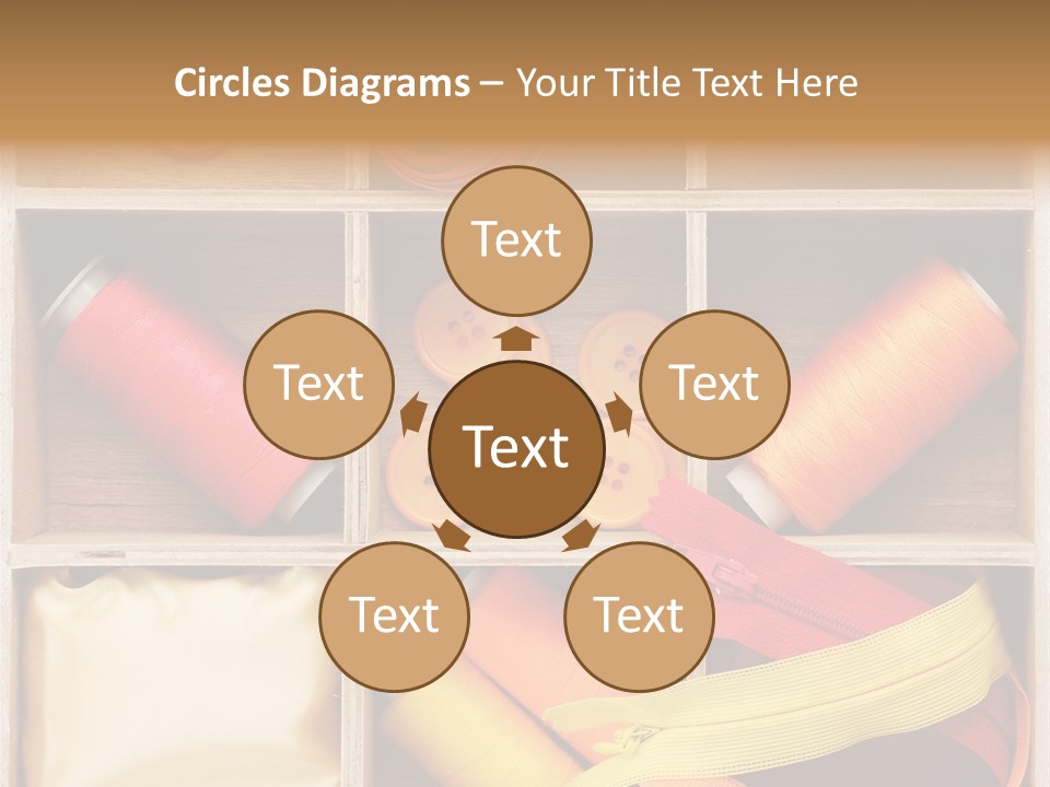 Yarn Needle String PowerPoint Template