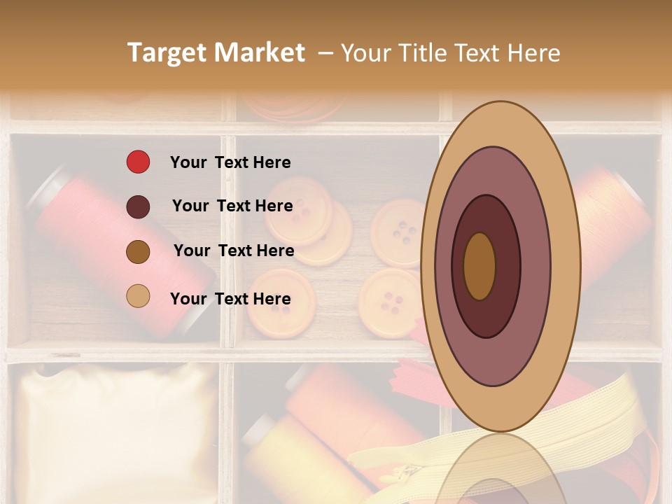 Yarn Needle String PowerPoint Template