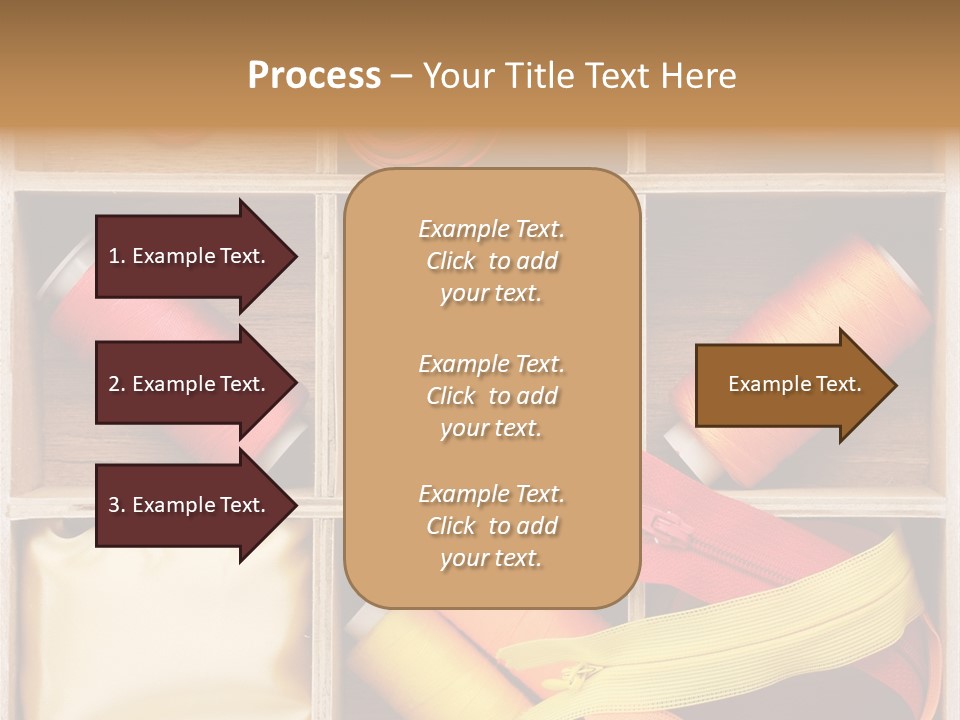 Yarn Needle String PowerPoint Template