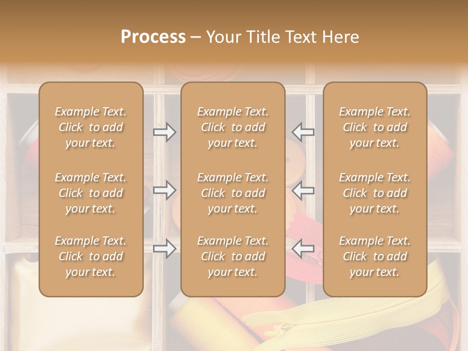 Yarn Needle String PowerPoint Template