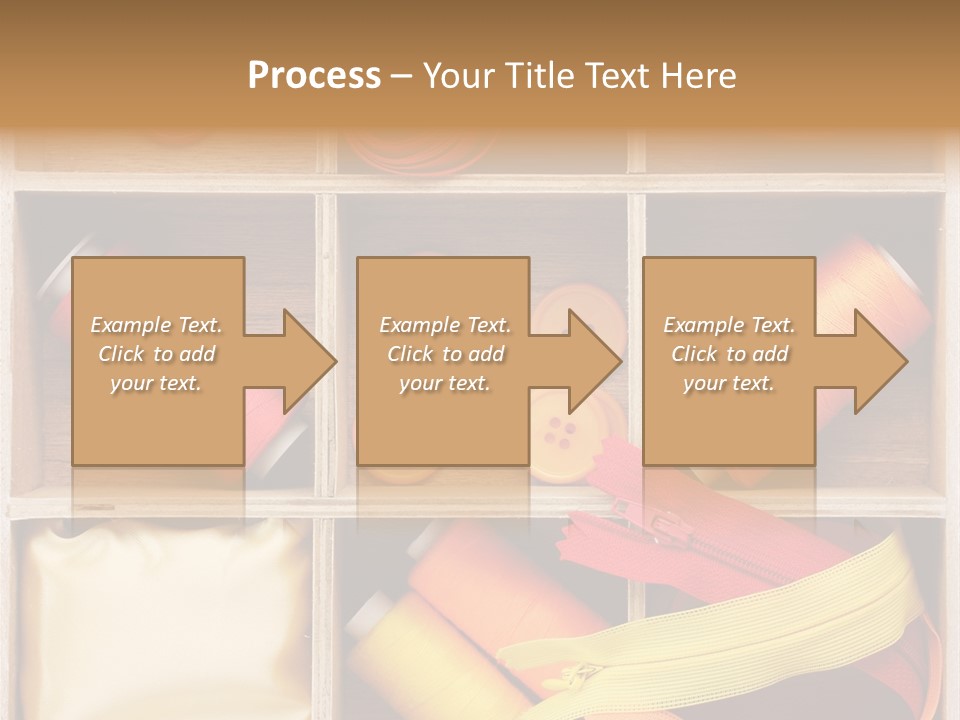Yarn Needle String PowerPoint Template